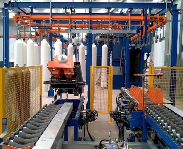 carico e scarico automatico verniciatura