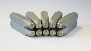 Steel hand Stamps  with numbers